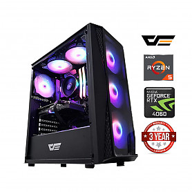Ryzen 5 5600X 32GB 512GB SSD 1TB HDD RTX 4060 Windows 11 Pro Stacionarus kompiuteris