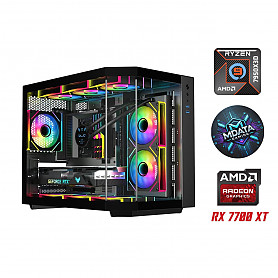Ryzen 9 7950X3D 32GB 2TB SSD RX 7700 XT Windows 11 Pro Stacionarus kompiuteris
