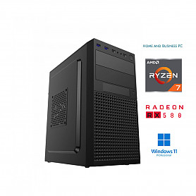 Ryzen 7 5700G 64GB 2TB SSD RX580 8GB Windows 11 Pro Stacionarus kompiuteris