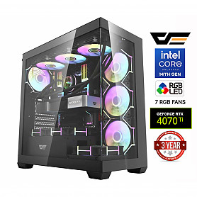 Core i7-14700F 32GB 1TB SSD RTX 4070 Ti 12GB NoOs Stacionarus kompiuteris