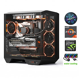 HydroX Pro Ryzen 7 7800X3D 16GB 2TB SSD RTX 5070Ti NoOS Stacionarus kompiuteris