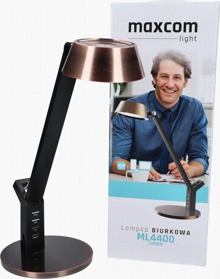 Desk lamp Maxcom black (ML4400COPPER)
