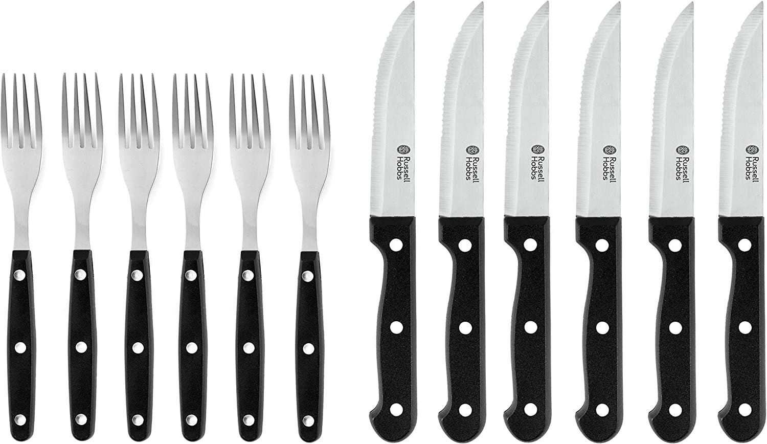 Russell Hobbs RH000431EU Steak knife and fork set 12pcs black