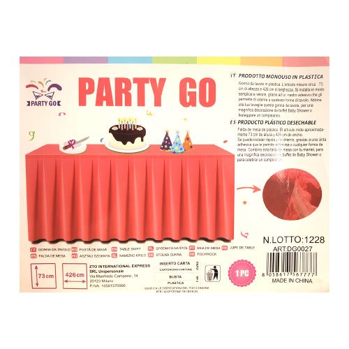 Plastikinis stalo sijonas PARTY GO, 462x73 cm