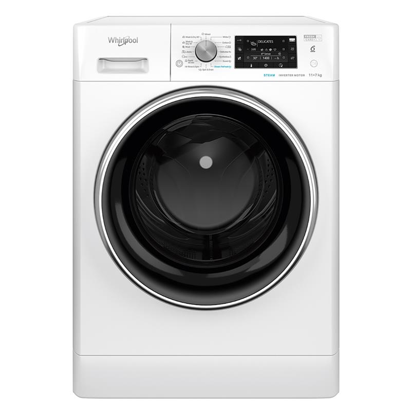 Whirlpool, 11 kg / 7 kg, gylis 60.5 cm, 1600 rpm - Skalbimo mašina - džiovyklė