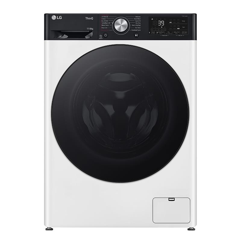 LG, 11 kg / 6 kg, gylis 56,5 cm, 1400 rpm - Skalbimo mašina - džiovyklė Prekė - F4DR711S2H.ABWQPMR