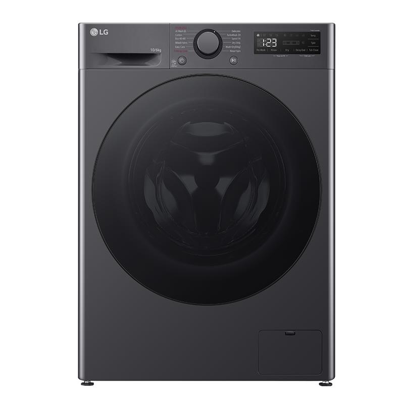 LG, 10 kg / 6 kg, depth 56,5 cm, 1400 rpm, black - Skalbimo mašina - džiovyklė Prekė - F4DR510S2M.AMBQPMR