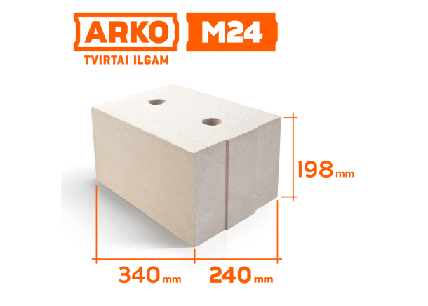 Silikatiniai blokeliai Arko M 120-240mm