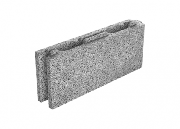Blokelis FIBO, keramzitbetonio, pertvarų montavimui, 4MPa, 88mm