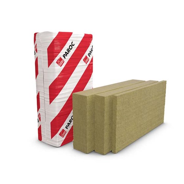 Tinkuojamų fasadų plokštė, akmens vata PAROC Linio 10, 100x600x1200 mm / 2,16 m²