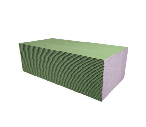 Plokštė gipskartonio impregnuota KNAUF GKBI, 1200x3000x12,5 mm, žalia