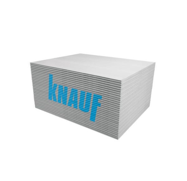 Impregnuota gipskartonio plokštė GKBI KNAUF MINI, 900x1300x12,5 mm, balta