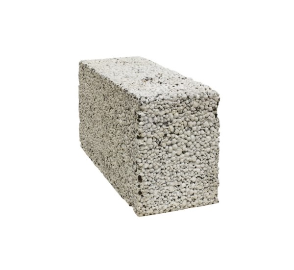 Blokelis FIBO 5, sandarus, keramzitbetonio, 5 MPa, 100x185x490 mm