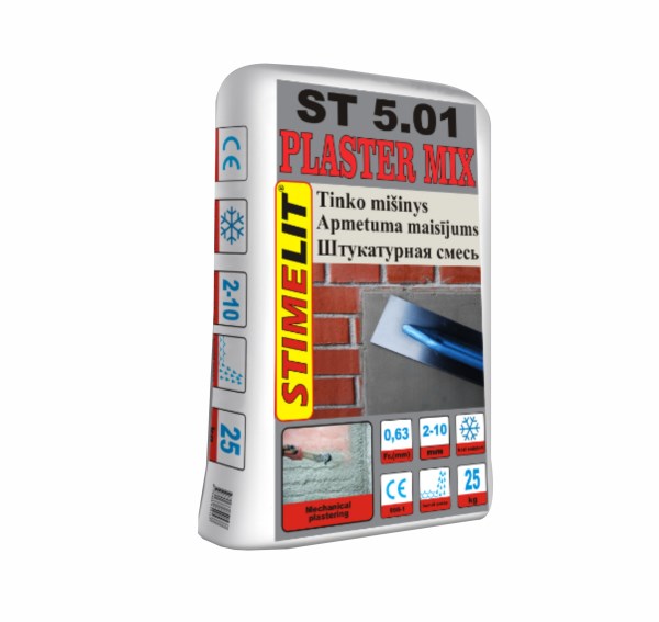 Plonasluoksnis tinko mišinys STIMELIT ST 5.01, 25 kg