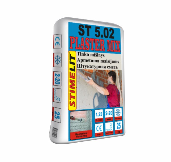 Storasluoksnis tinko mišinys STIMELIT ST5.02, 25 kg