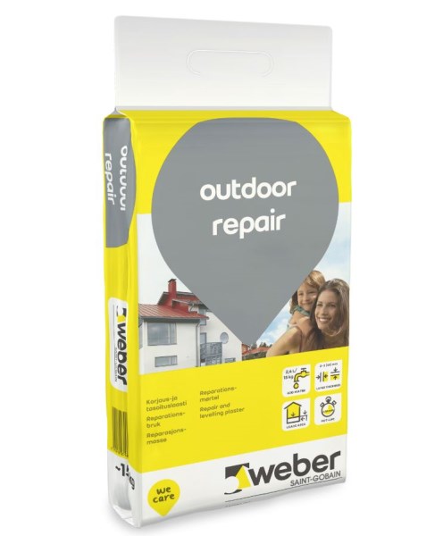Remontinis mišinys WEBER Outdoor Repair, 15 kg