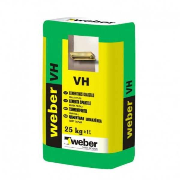 Cementinis glaistas WEBER VH, baltas, 20 kg