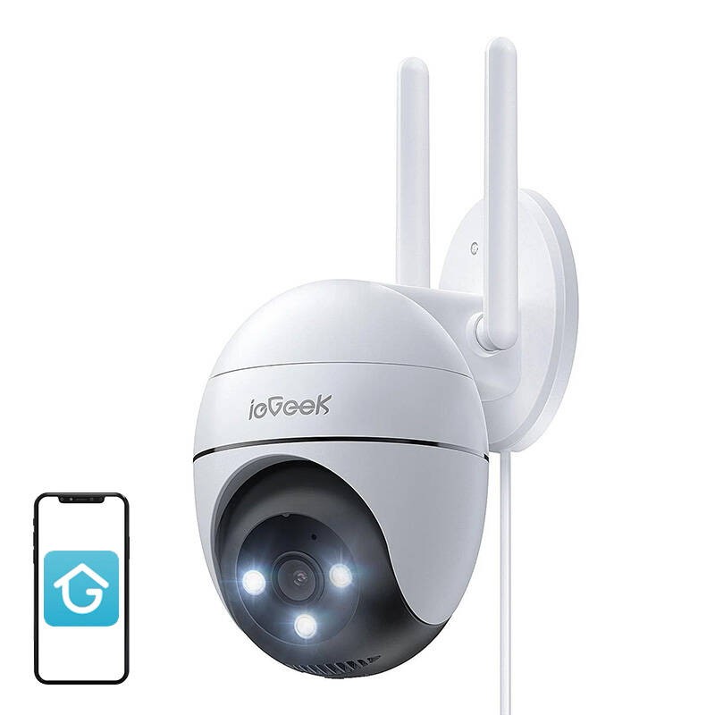 Belaidė 3MP WiFi besisukanti lauko kamera "ieGeek" ZS-GQ2 White