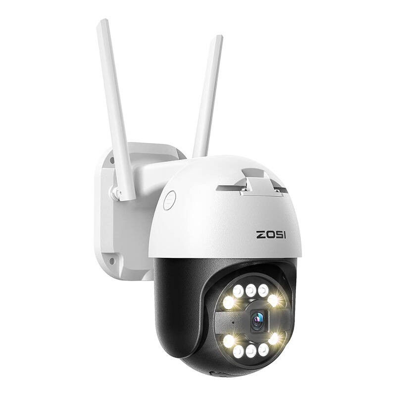 IP lauko kamera ZOSI C296 WiFi Pan Tilt 5MP IP66 su 32GB microSD kortele
