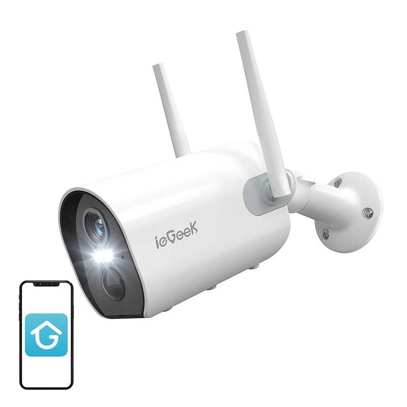 Belaidė "WiFi" lauko kamera "ieGeek" ZS-GX2S balta 5200mAh