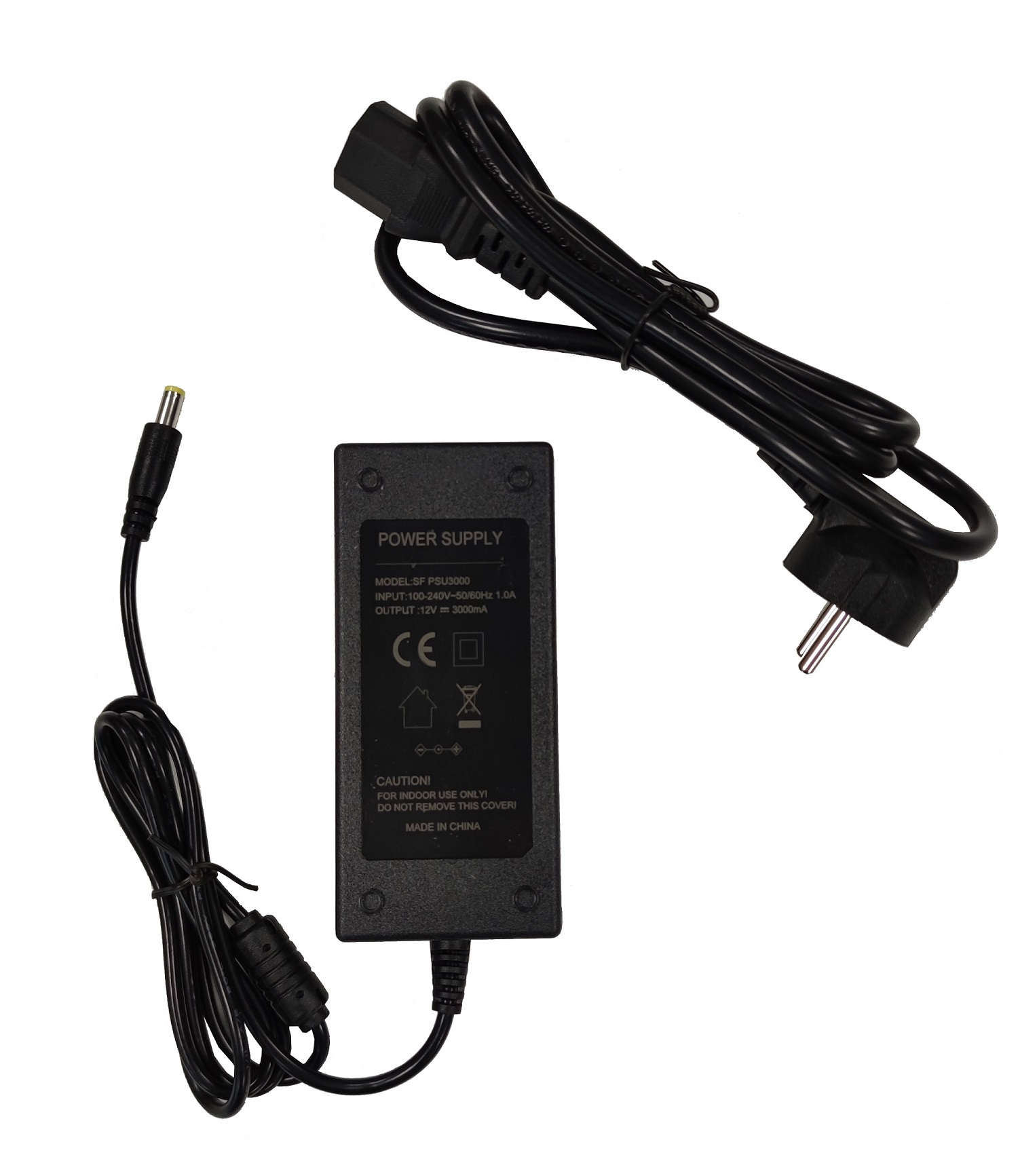 Stalinis maitinimo blokas Power Bubble (3A/12V, su storais laidais)