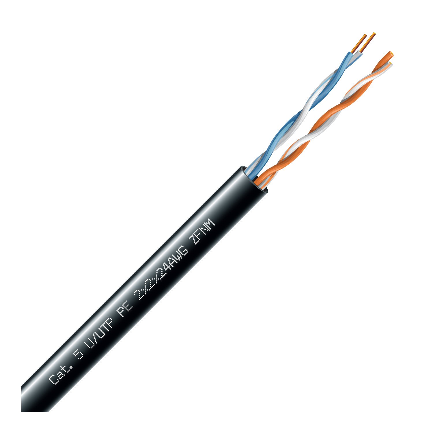 LAN tinklo kabelis ECG UTP 5e (lauko, PE, Eca, 305m)