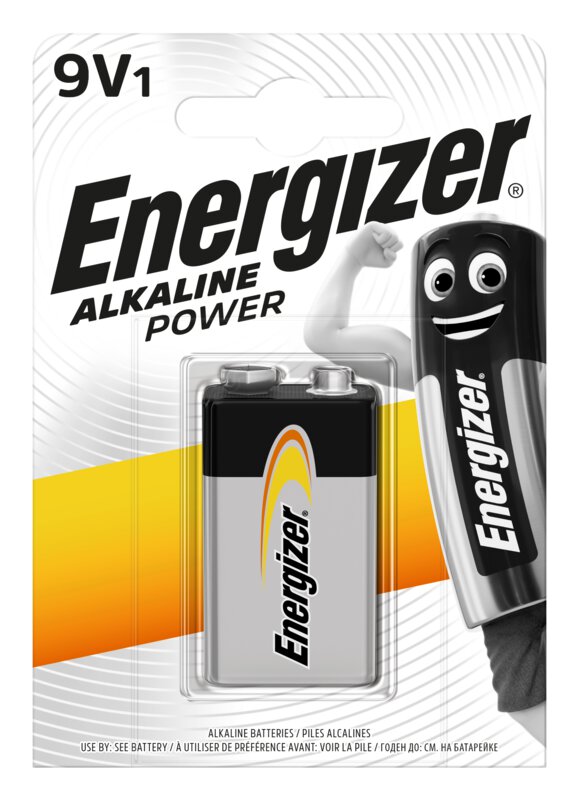 Baterija Energizer Alkaline 6LR61/6LF22/9V krona (1 vnt.)