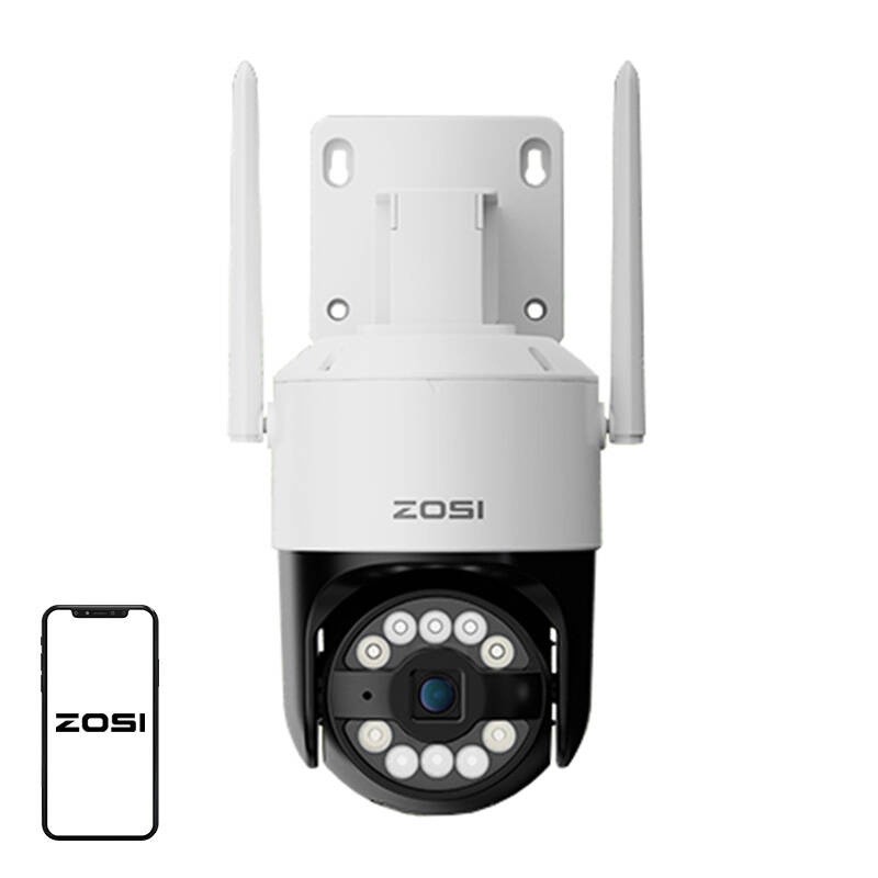 Lauko IP kamera ZOSI C296 WiFi 8MP Dual Pan Tilt IP66 + microSD kortelė 32GB