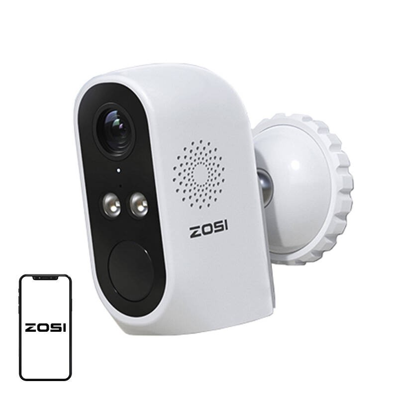 Lauko IP kamera su saulės kolektoriumi ZOSI C1Pro WiFi 3MP IP66