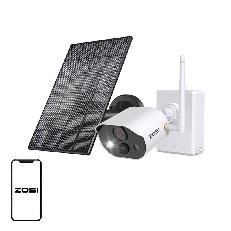 Lauko IP kamera su saulės kolektoriumi ZOSI C306Pro WiFi 3MP IP66