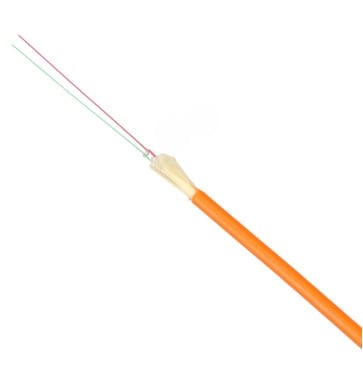 Vienmodis FTTH optinis kabelis 2 skaidulų Fiberhome EX.30530 (2.5mm, G657.A1, 9/125, Fca, LSOH, 1m)
