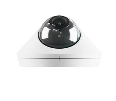 Kamera UBIQUITI UniFi UVC-G5-Dome (balta, 2K 4MP 30FPS, 102.4° UW, 9m IR, PoE)