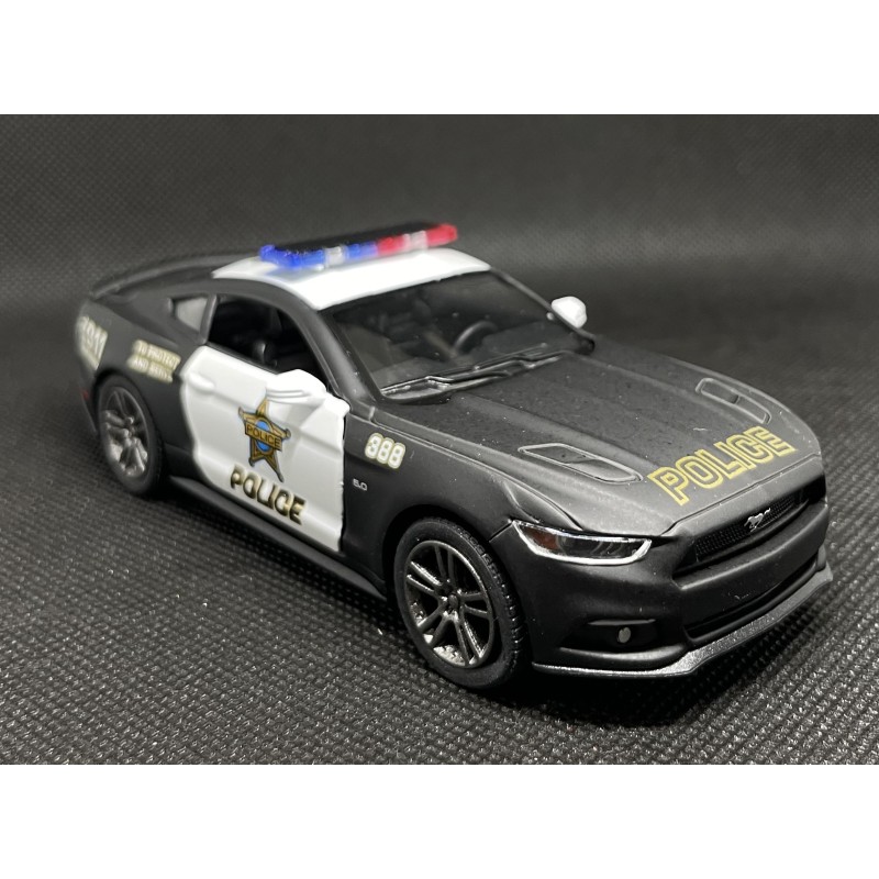 KINSMART automobilis 2015 Ford Mustang GT Police, 1/38 mastelis