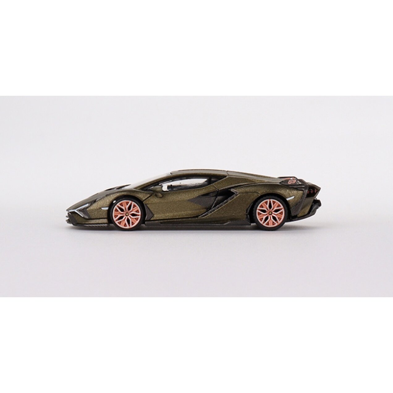 Mini GT Modeliukas Lamborghini Sian FKP37 Presentation, matt army green