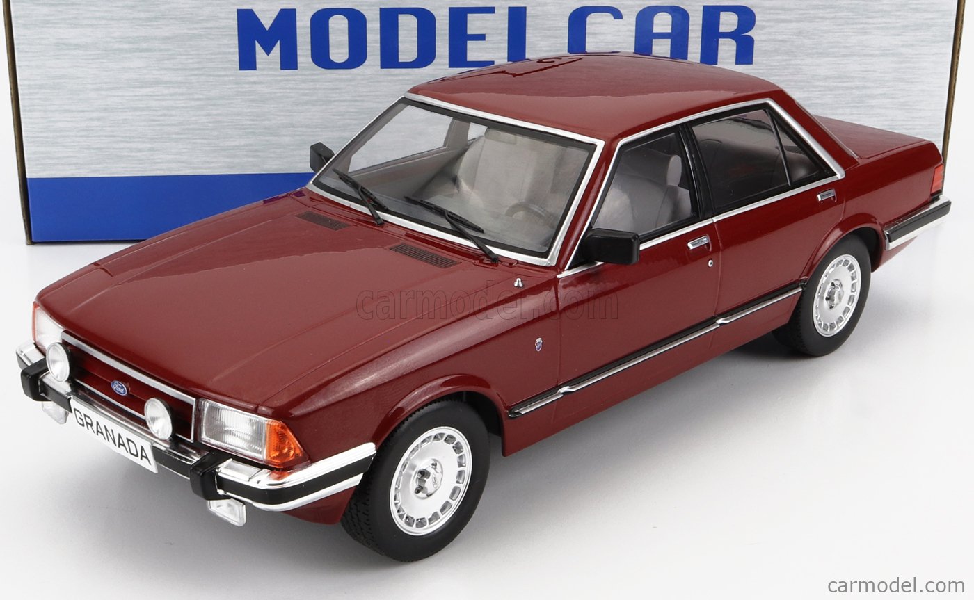 MCG Modeliukas 1/18 1982 Ford Granada MK II 2.8 Ghia, dark red metallic