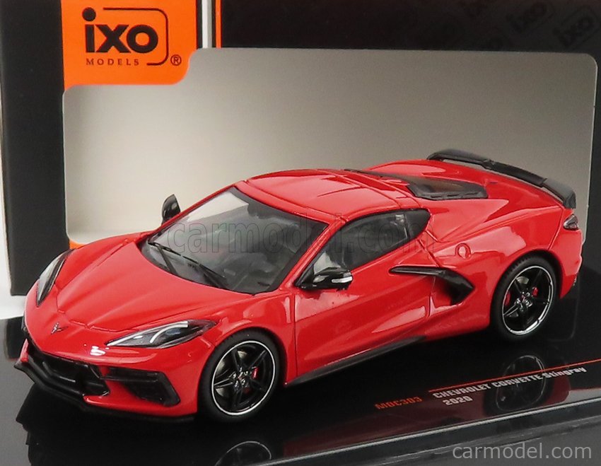PRE-ORD3R IXO Models Modeliukas 1/43 2020 Chevrolet Corvette C8, red