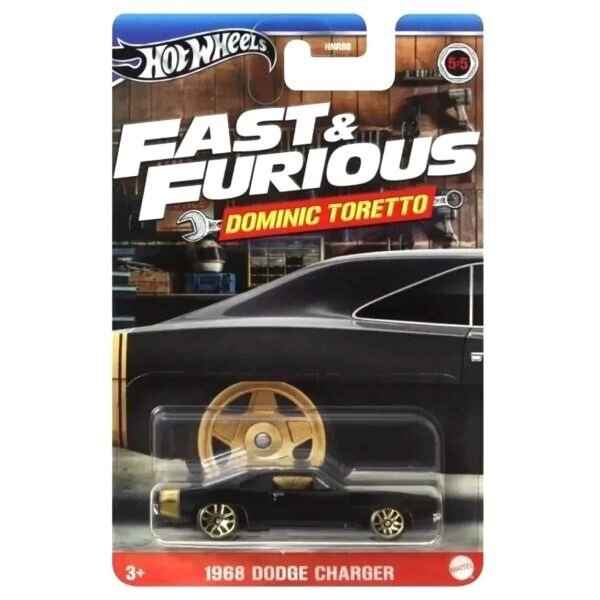 Hot Wheels Mainline Fast and Furious Best of Dominic Toretto Modeliukas 1968 Dodge Charger