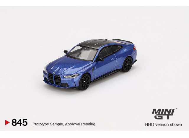 PRE-ORD3R Mini GT Modeliukas 1/64 2024 BMW M4 (G82) Compettion, portimao blue