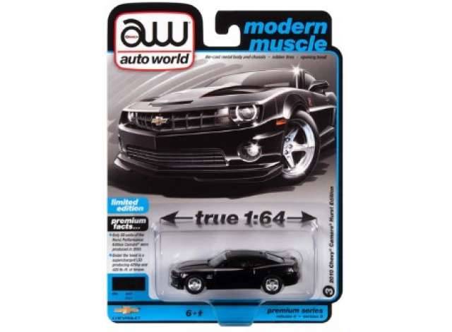 PRE-ORD3R Auto World Modeliukas 2010 Hurst Chevrolet Camaro, Black with Silver Hurst accents