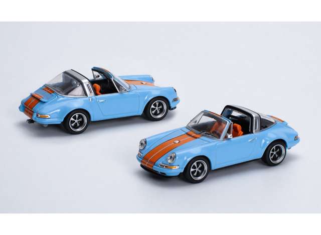 Pop Race Modeliukas Porsche Singer Targa *Gulf*, blue/orange (yra Sandėlyje)