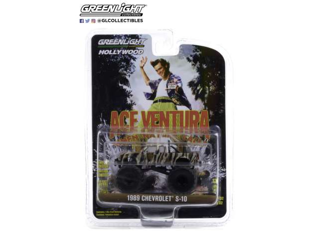 PRE-ORD3R GreenLight Modeliukas 1989 Chevrolet S-10 Extended Cab Monster Truck *Ace Ventura When Nature Calls (1995)* Hollywood series 32, camouflage