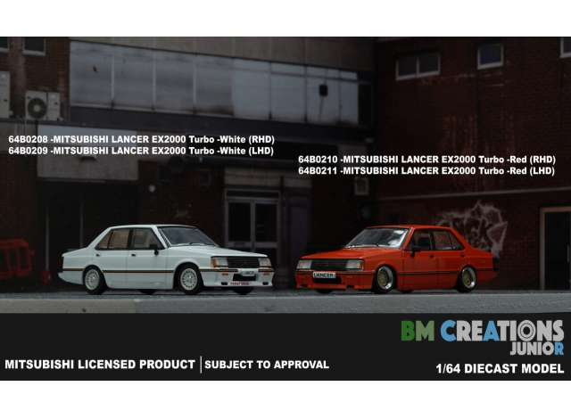 PRE-ORD3R BM Creations Modeliukas Mitsubishi Lancer EX2000 Turbo, white