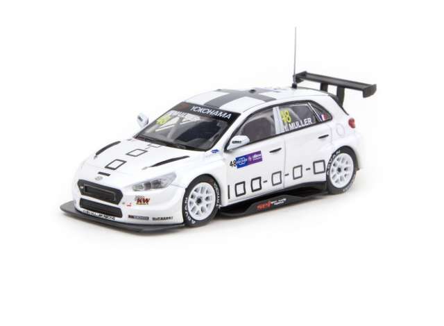 PRE-ORD3R Tarmac Modeliukas 1/64 2018 Hyundai i30 N TCR #48 WTCR Race of Macau, white