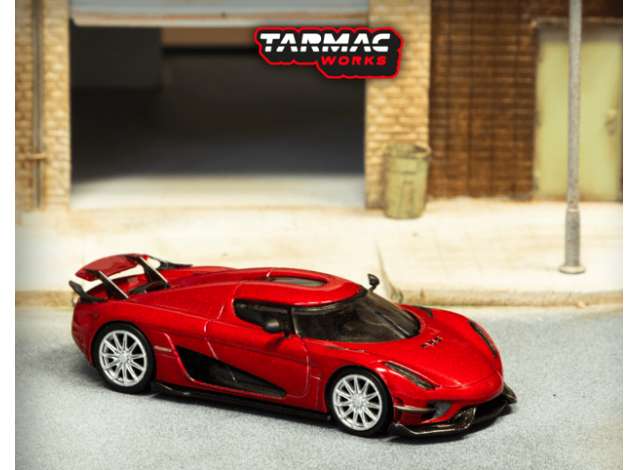 PRE-ORD3R Tarmac Modeliukas 1/64 Koenigsegg Regera, red metallic