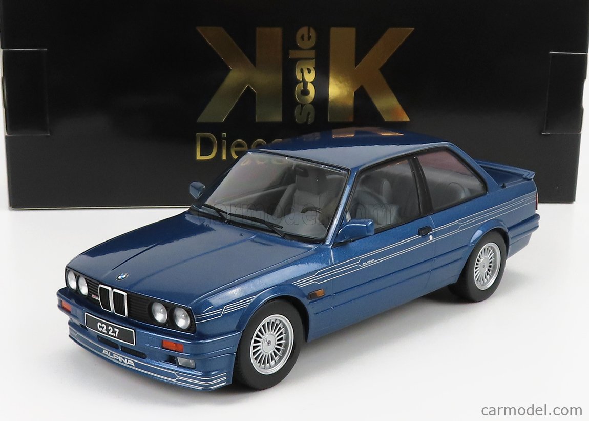 PRE-ORD3R KK Scale Modeliukas 1/18 1988 BMW Alpina C2 2.7 E30, blue metallic