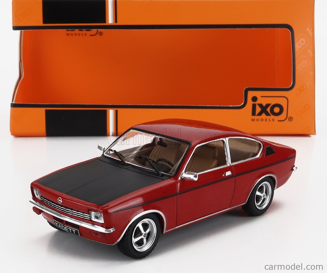 PRE-ORD3R IXO Models Modeliukas 1/43 1976 Opel Kadett C Coupe SR, red/black