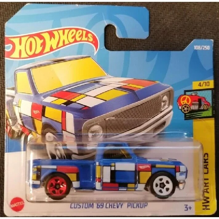 Hot Wheels Mainline Modeliukas Custom 69 Chevy Pickup Blue (yra Sandėlyje)