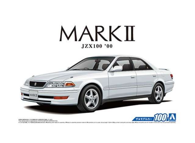 Aoshima Modeliukas #100 (05680) 2000 Toyota JZX100 Mark II Tourer V, plastic modelkit