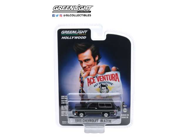 PRE-ORD3R GreenLight Modeliukas 1989 Chevrolet Blazer Ace Ventura: Pet Detective (1994) *Hollywood series 28*, black
