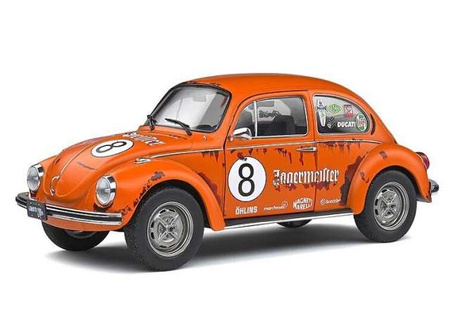 PRE-ORD3R Solido Modeliukas 1/18 1974 Volkswagen Kever 1303 *Jagermeister*, orange